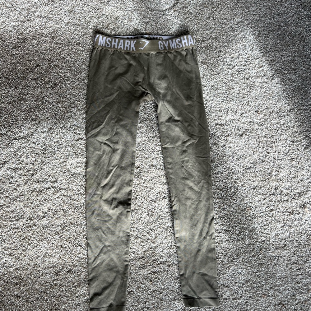 Gymshark olive green leggings, small